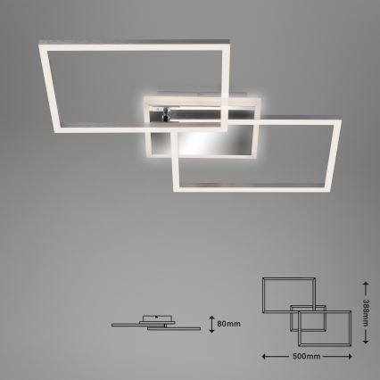 Brilo - Lampadario a plafone LED dimmerabile FRAME 2xLED/20W/230V 2700-6500K + telecomando