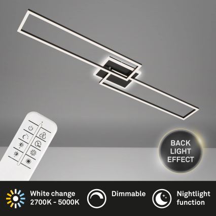 Brilo - Lampadario a plafone LED dimmerabile FRAME 2xLED/20W/230V 2700-6500K + telecomando