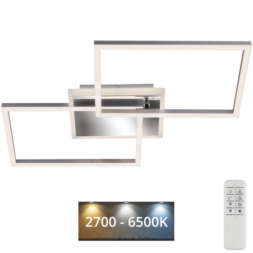 Brilo - Lampadario a plafone LED dimmerabile FRAME 2xLED/20W/230V 2700-6500K + telecomando