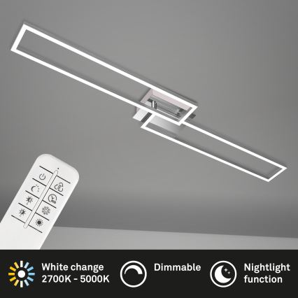 Brilo - Lampadario a plafone LED dimmerabile FRAME 2xLED/20W/230V 2700-5000K + telecomando