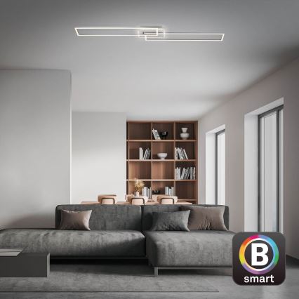 Brilo - Lampadario a plafone LED dimmerabile FRAME 2xLED/20W/230V 2700-6500K Wi-Fi Tuya + telecomando