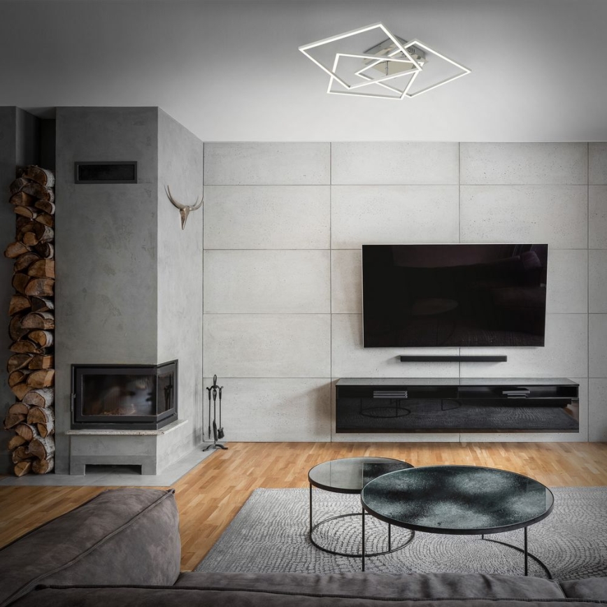 Brilo - Lampadario a plafone LED dimmerabile FRAME LED/40W/230V 2700-5000K Wi-Fi Tuya + telecomando