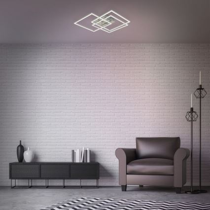 Brilo - Lampadario a plafone LED dimmerabile FRAME LED/40W/230V 2700-5000K Wi-Fi Tuya + telecomando