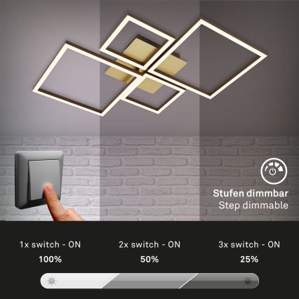 Brilo - Lampadario a plafone LED dimmerabile FRAME LED/44W/230V