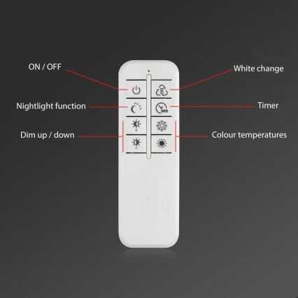 Brilo - Lampadario a plafone LED dimmerabile FRAME LED/51W/230V 2700-5000K cromo + telecomando