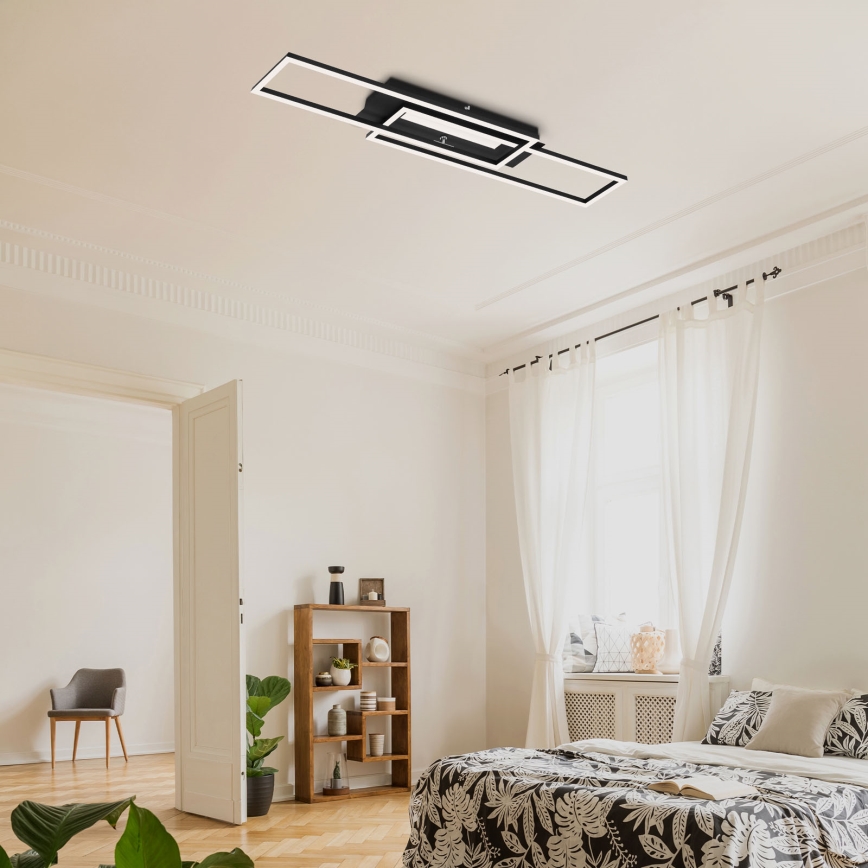Brilo - Lampadario a plafone LED FRAME 2xLED/20W/230V nero