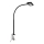 Brilo - LED Flessibile lampada da tavolo con clip TRASNA LED/7,5W/230V nero