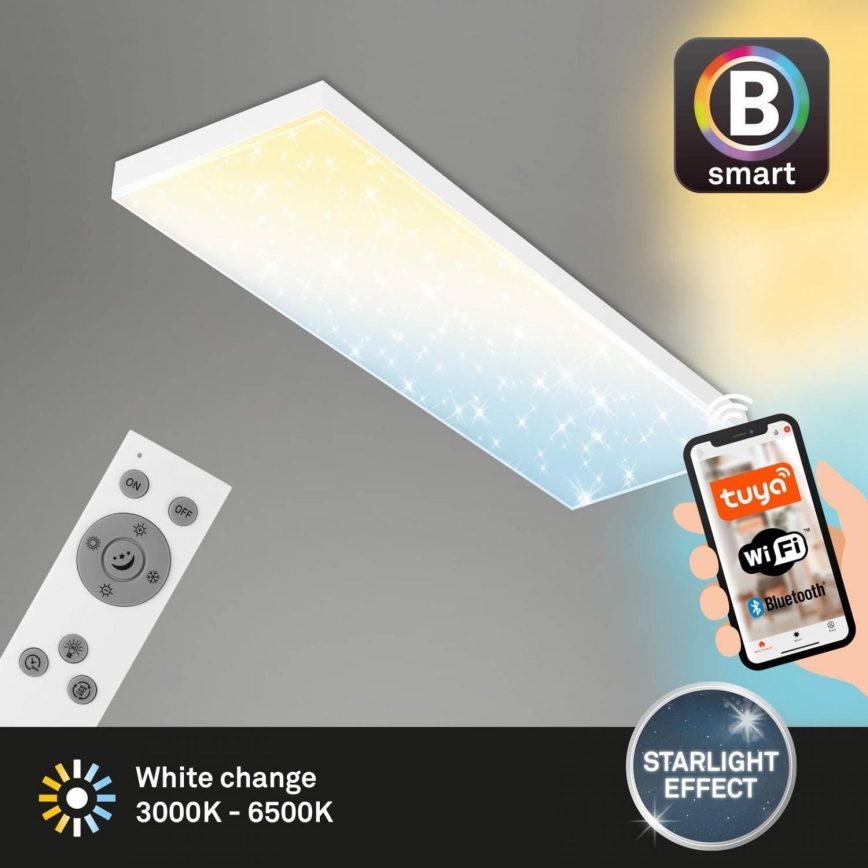 Brilo - LED Pannello fisso dimmerabile FRAMELESS LED/28W/230V 3000-6500K Wi-Fi Tuya + telecomando