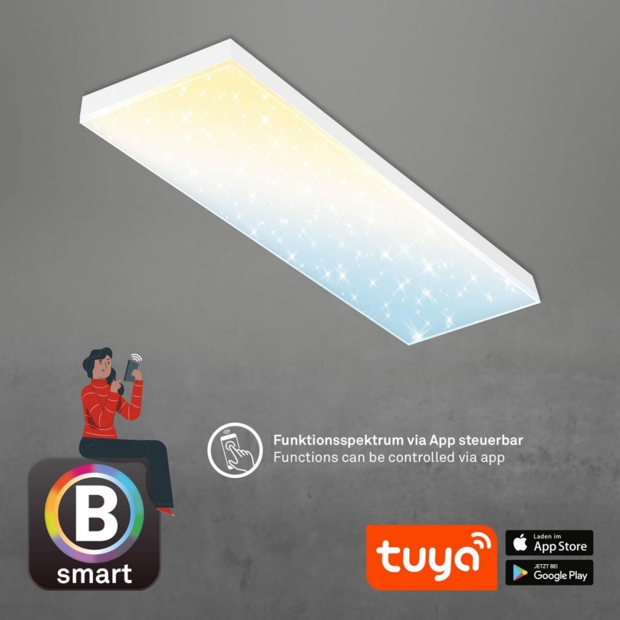 Brilo - LED Pannello fisso dimmerabile FRAMELESS LED/28W/230V 3000-6500K Wi-Fi Tuya + telecomando