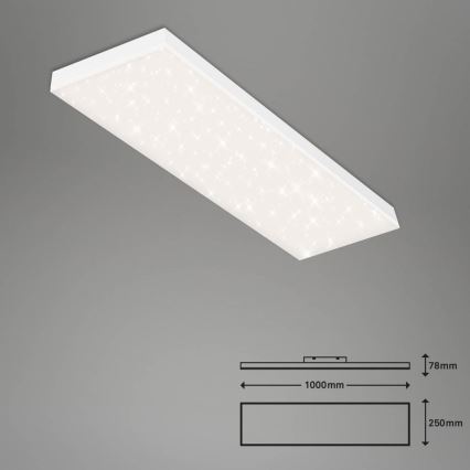 Brilo - LED Pannello fisso dimmerabile FRAMELESS LED/28W/230V 3000-6500K Wi-Fi Tuya + telecomando