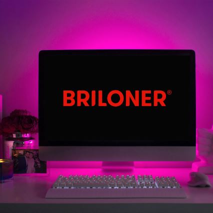 Brilo - LED RGB Striscia dimmerabile 6,6m LED/6W/USB + telecomando