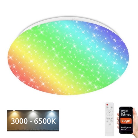 Brilo - LED RGBW Lampada da bagno dimmerabile LED/19W/230V 3000-6500K IP44 Wi-Fi Tuya + telecomando