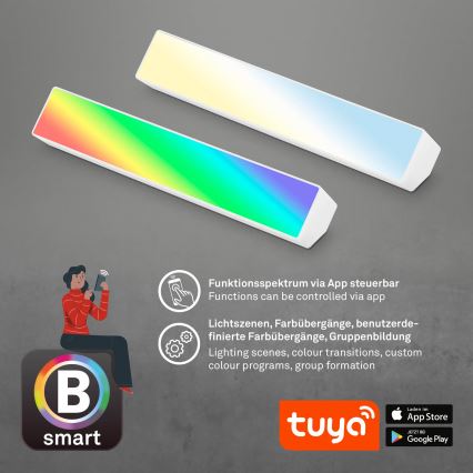 Brilo - LED RGBW Lampada da tavolo dimmerabile LED/9W/230V 3000-6500K Wi-Fi Tuya + telecomando