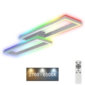Brilo - LED RGBW Lampadario a plafone dimmerabile FRAME 2xLED/21W/230V 2700-6500K + telecomando