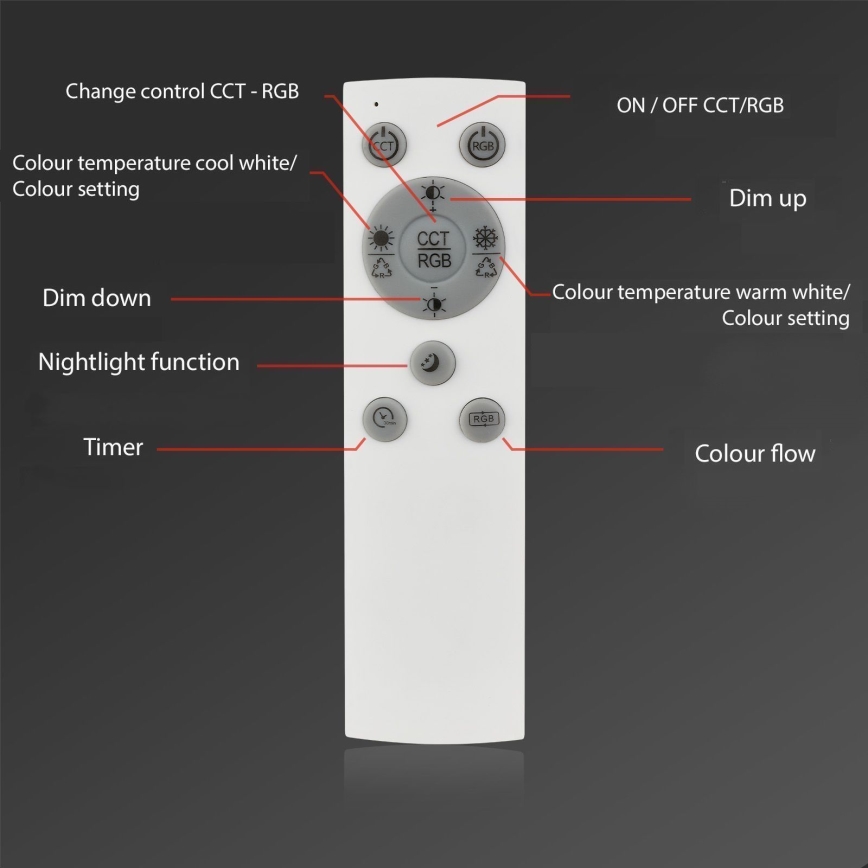 Brilo - LED RGBW Lampadario a plafone dimmerabile FRAME LED/18W/230V 2700-6500K + telecomando