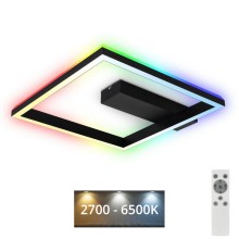 Brilo - LED RGBW Lampadario a plafone dimmerabile FRAME LED/18W/230V 2700-6500K + telecomando