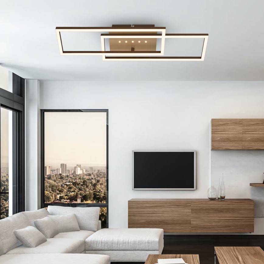 Brilo - Plafoniera dimmerabile LED/30W/230V 3000K marrone