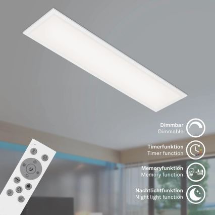 Brilo - Plafoniera dimmerabile RGBW SLIM LED/24W/230V 3000-6500K 100x25 cm + telecomando