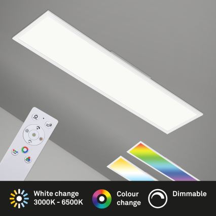 Brilo - Plafoniera dimmerabile RGBW SLIM LED/40W/230V 3000-6500K + telecomando