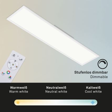 Brilo - Plafoniera dimmerabile RGBW SLIM LED/40W/230V 3000-6500K + telecomando