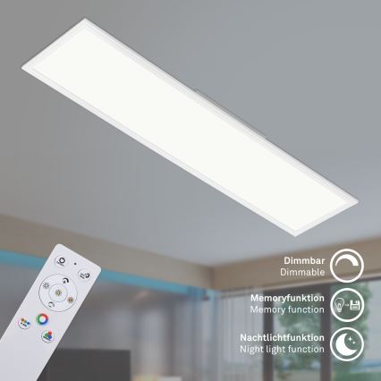 Brilo - Plafoniera dimmerabile RGBW SLIM LED/40W/230V 3000-6500K + telecomando