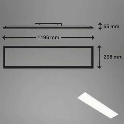 Brilo - Plafoniera dimmerabile RGBW SLIM LED/40W/230V 3000-6500K + telecomando