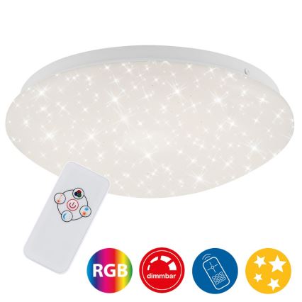 Brilo - Plafoniera dimmerabile RGBW STARRY SKY LED/10W/230V + telecomando