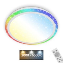 Brilo - Plafoniera dimmerabile RGBW STARRY SKY LED/24W/230V 3000-6500K + telecomando