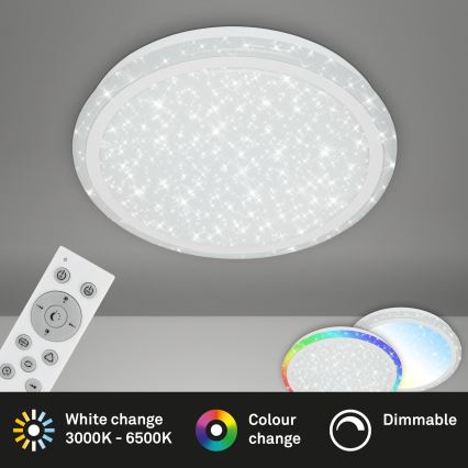 Brilo - Plafoniera dimmerabile RGBW STARRY SKY LED/24W/230V 3000-6500K + telecomando