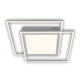 Brilo - Plafoniera LED 2x LED da 16W/230V + LED da 19W, 51,5x51,5 cm, cromo opaco