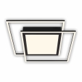 Brilo - Plafoniera LED 2xLED/16W/230V + LED/19W 51,5x51,5 cm 3000K nero