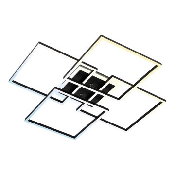 Brilo - Plafoniera LED dimmerabile FRAME LED/50W/230V 2700-6500K 72,4x72,4cm nero Wi-Fi Tuya + telecomando