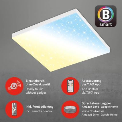 Brilo - Plafoniera LED dimmerabile FRAMELESS LED/24W/230V 3000-6500K Wi-Fi Tuya + telecomando