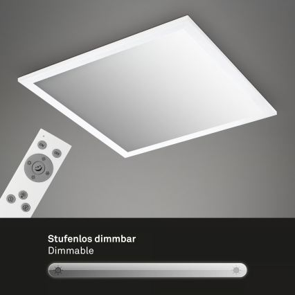 Brilo - Plafoniera LED dimmerabile LED/21W/230V 3000-6500K 38x38 cm bianco + telecomando