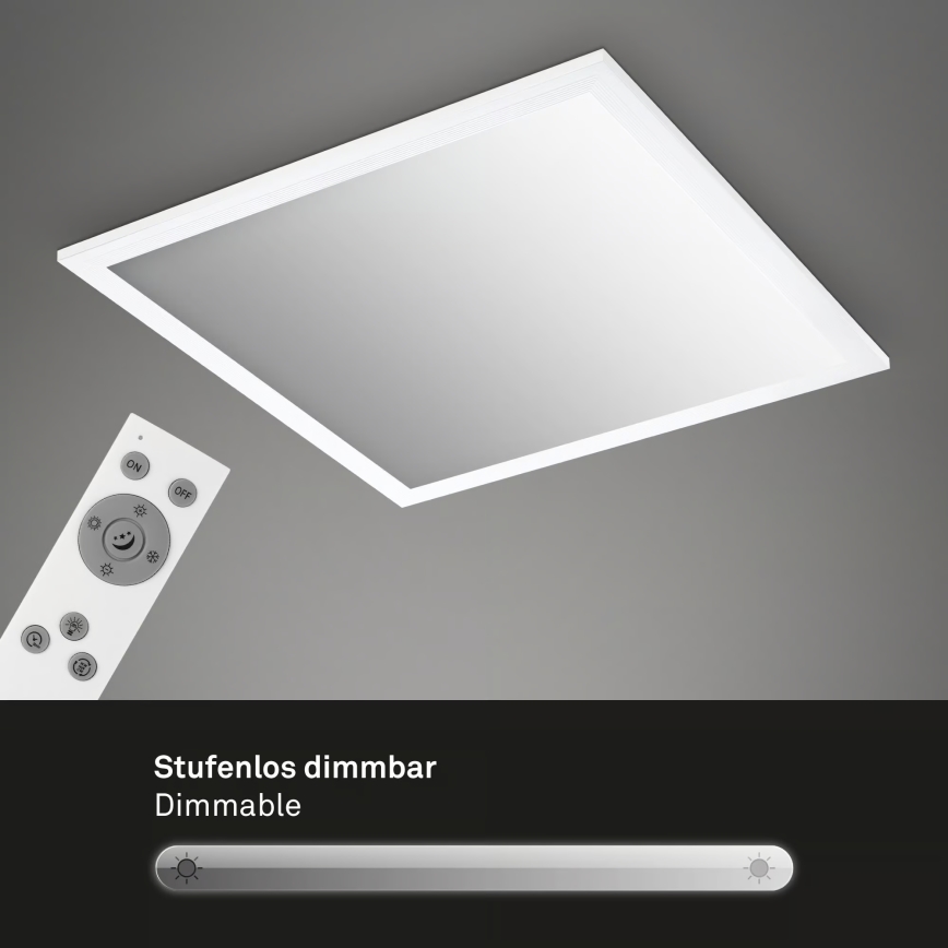 Brilo - Plafoniera LED dimmerabile LED/21W/230V 3000-6500K 38x38 cm bianco + telecomando