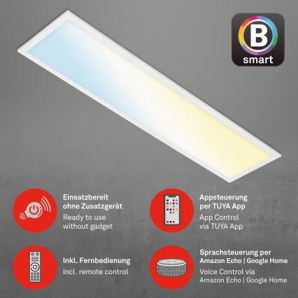 Brilo - Plafoniera LED dimmerabile PIATTO LED/28W/230V 3000-6500K Wi-Fi Tuya + telecomando