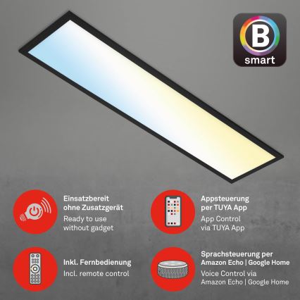 Brilo - Plafoniera LED dimmerabile PIATTO LED/28W/230V 3000-6500K Wi-Fi Tuya + telecomando