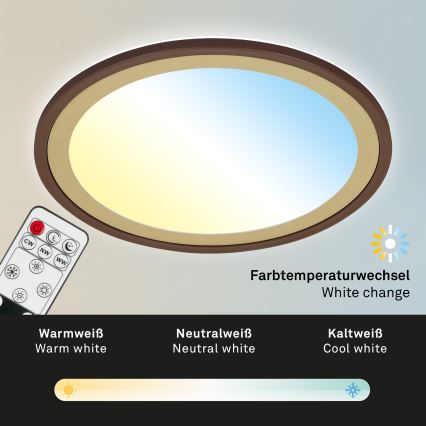 Brilo - Plafoniera LED dimmerabile SLIM LED/22W/230V 2700-6500K + telecomando