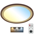 Brilo - Plafoniera LED dimmerabile SLIM LED/22W/230V 2700-6500K + telecomando