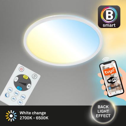 Brilo - Plafoniera LED dimmerabile SLIM LED/22W/230V 2700-6500K Wi-Fi Tuya + telecomando