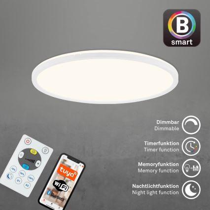 Brilo - Plafoniera LED dimmerabile SLIM LED/22W/230V 2700-6500K Wi-Fi Tuya + telecomando