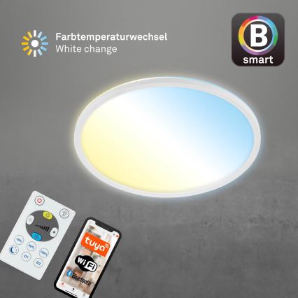 Brilo - Plafoniera LED dimmerabile SLIM LED/22W/230V 2700-6500K Wi-Fi Tuya + telecomando