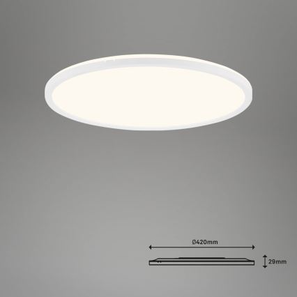 Brilo - Plafoniera LED dimmerabile SLIM LED/22W/230V 2700-6500K Wi-Fi Tuya + telecomando