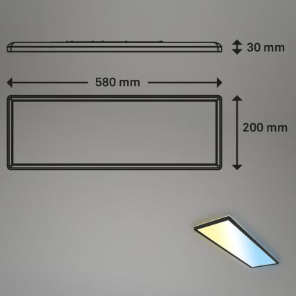 Brilo - Plafoniera LED dimmerabile SLIM LED/23W/230V 2700-6500K + telecomando