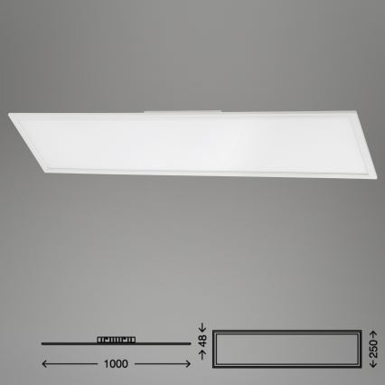 Brilo - Plafoniera LED dimmerabile SLIM LED/24W/230V 3000-6500K 100x25 cm + telecomando