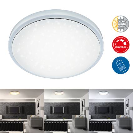 Brilo - Plafoniera LED dimmerabile STARRY SKY LED/18W/230V 3000-6500K + telecomando