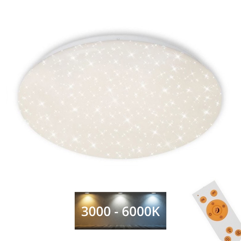 Brilo - Plafoniera LED dimmerabile STARRY SKY LED/22W/230V 3000-6000K + telecomando