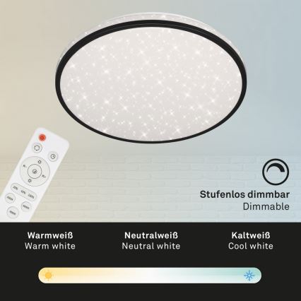 Brilo - Plafoniera LED dimmerabile STARRY SKY LED/24W/230V 3000-6000K + telecomando