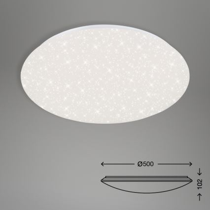 Brilo - Plafoniera LED dimmerabile STARRY SKY LED/40W/230V 3000-6000K + telecomando