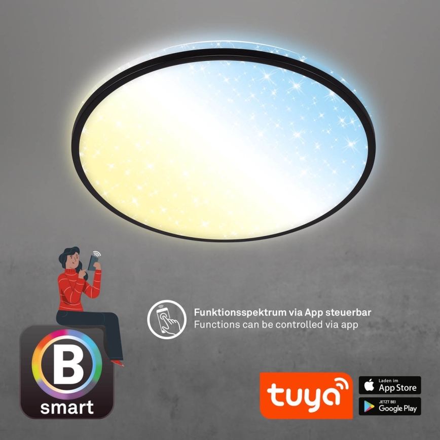 Brilo - Plafoniera LED dimmerabile STARRY SKY LED/42W/230V 3000-6500K Wi-Fi Tuya + telecomando